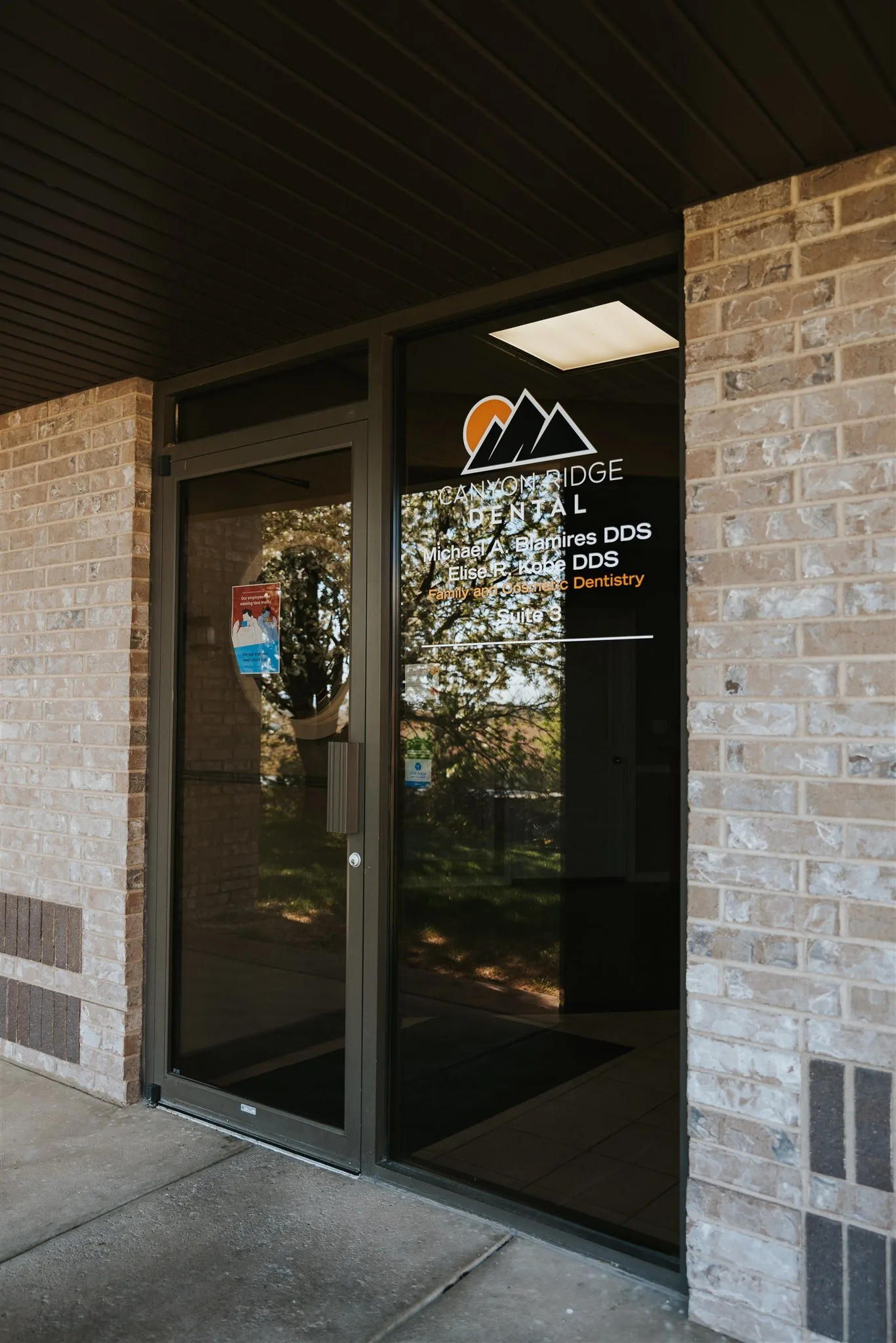 The front entrance