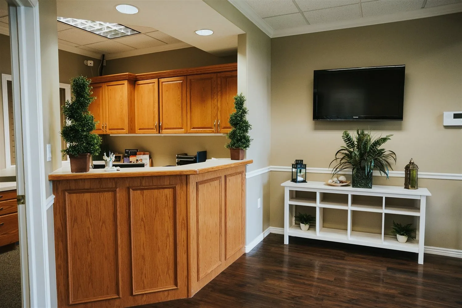The front desk